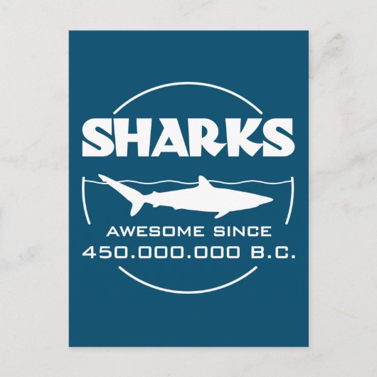 B素晴らし.C.450.000.000以降のサメ ポストカード (正面)