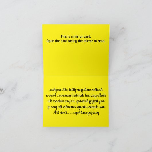 B005 – 純粋な喜びと希望 サンキューカード (内部)