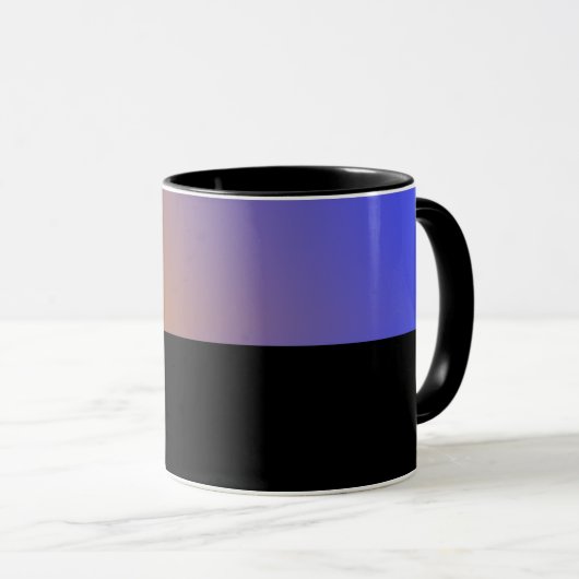 B03 - Tasse mit Orange Blau Farbverlauf マグカップ (正面右)
