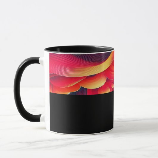 B06 - Tasse mit  Rot Gelb Farbverlauf  マグカップ (左)