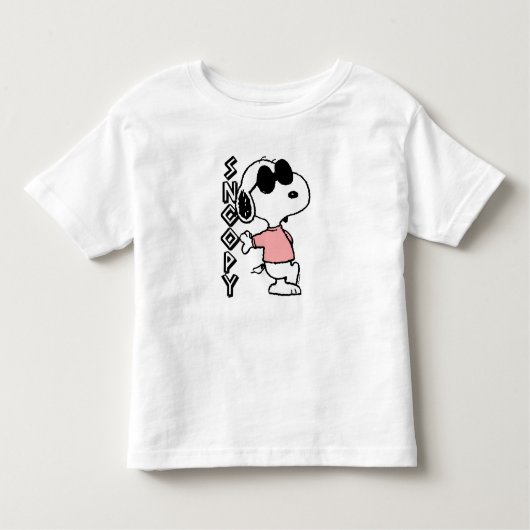 B07CH4K8H4_ピーナッツスヌーピージョークール トドラーTシャツ (正面)