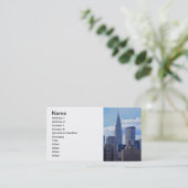 B1を造るNYCのスカイラインクライスラ 名刺 (スタンド正面)