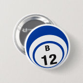 B12 Bingo Ballボタン 缶バッジ (正面&裏面)
