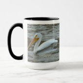 B14ホワイトペリカンオンマディ川 マグカップ (左)