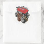 B16bステッカー ラウンドシール (バッグ)