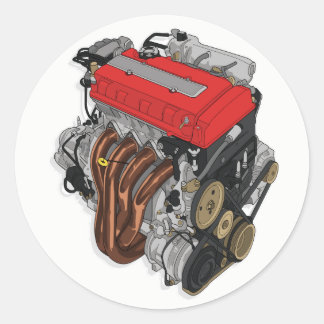 B16bステッカー ラウンドシール