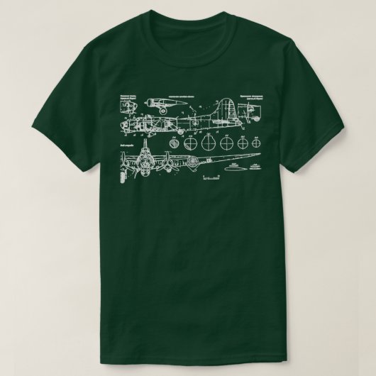 B17コンセプト青写真 Tシャツ (デザイン正面)