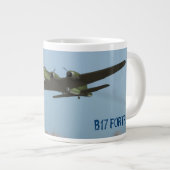 B17要塞飛んでいるジャンボマグ ジャンボコーヒーマグカップ (正面右)