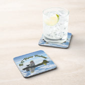 B17要塞飛んでいる第二次世界大戦の爆撃機 コースター (右側)