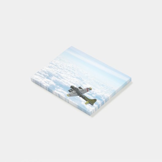 B17要塞飛んでいる第二次世界大戦の爆撃機 ポストイット (アングル)