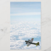 B17要塞飛んでいる第二次世界大戦の爆撃機 便箋 (正面)