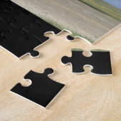 B17、2エンジンRevving_WWII飛行機 ジグソーパズル (側面)