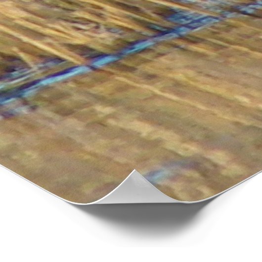 B19 Juvenile Great Blue Heron ポスター (角)