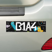 B1A4ステッカー バンパーステッカー (車上)