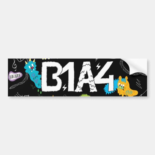 B1A4ステッカー バンパーステッカー (正面)