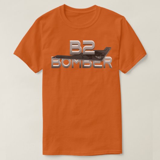 B2ステルスボマー飛行機パイロットギフト Tシャツ (デザイン正面)
