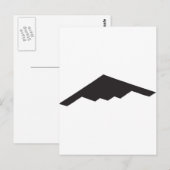 B2スピリット爆撃機 ポストカード (正面/裏面)