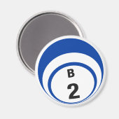 B2ビンゴボール冷蔵庫用マグネット マグネット (正面/裏面)