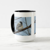 B21ブラックキャッピング《鳥》アメリカゴガラ マグカップ (正面左)