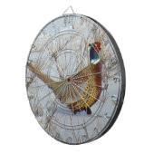 B22 雪の中のキジ ダーツボード (正面右)