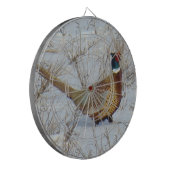 B22 雪の中のキジ ダーツボード (正面左)