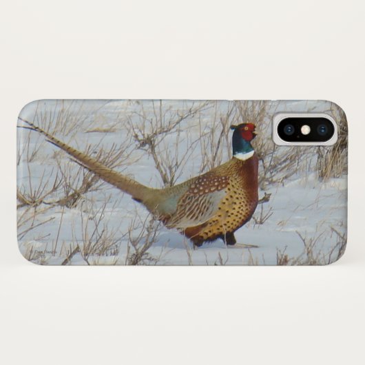 B22 雪の中のキジ Case-Mate iPhoneケース (裏面(横))