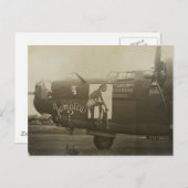 B24リベレーターのノーズアート ポストカード (正面/裏面)