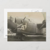 B24リベレーターのノーズアート ポストカード (正面/裏面)