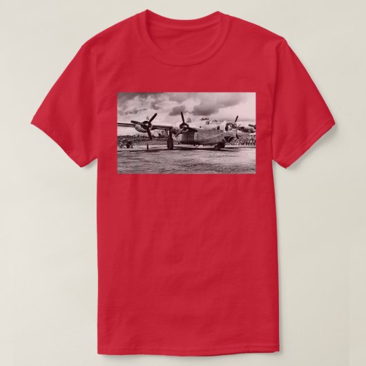B24リベレーター世界大戦2 1944 Tシャツ (デザイン正面)