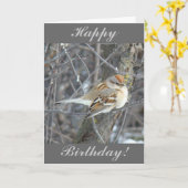 B24 一般的なスズメ カード (黄色い花)