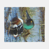 B25ノーザンショベラードレイクスポンビル フリースブランケット (正面(横))