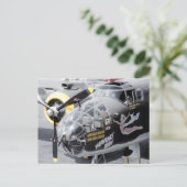 B25ミッチェル爆撃機"天の体"鼻アート ポストカード (スタンド正面)