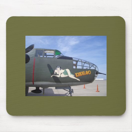 B25爆撃機のマウスパッド マウスパッド (正面)
