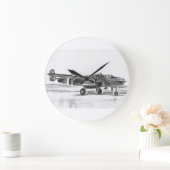 B25 Mitchellの爆撃機の時計 ラージ壁時計 (ホーム)