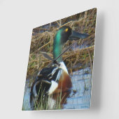 B26 ノーザン ショベラー ドレイク スクエア壁時計 (傾斜)