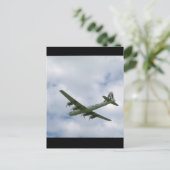 B29下から。(飛行機_WWII飛行機 ポストカード (スタンド正面)