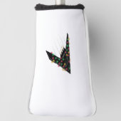 B2 Stealth Spirit Christmas Airplane Jet Digital  ゴルフヘッドカバー (回転90)