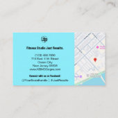 B2BサービスQRコード電気ブルーブラック 紹介カード (裏面)