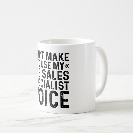 B2Bセールススペシャリストの声を使用しない コーヒーマグカップ (正面右)