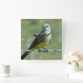 B32ウエスタンキングバード スクエア壁時計 (ホーム)