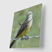 B32ウエスタンキングバード スクエア壁時計 (傾斜)