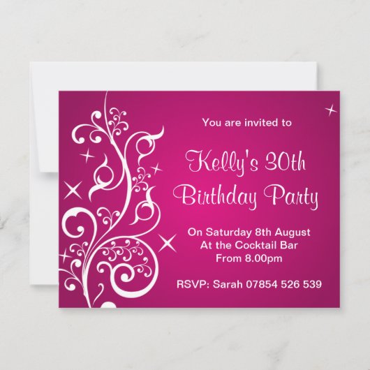 B3 招待状 (正面)