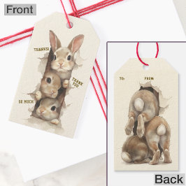 B3 Three Bunnies 3D Illusion  ギフトタグ