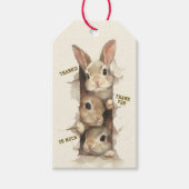 B3 Three Bunnies 3D Illusion  ギフトタグ (正面)