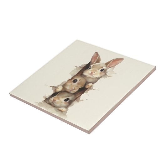 B3 Three Bunnies 3D Illusion タイル (側面)