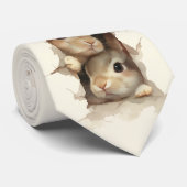 B3 Three Bunnies 3D Illusion ネクタイ (ロール)