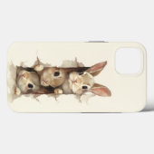 B3 Three Bunnies 3D Illusion Case-Mate iPhoneケース (裏面 (横))