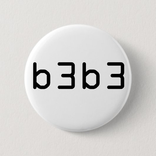 b3b3 缶バッジ (正面)