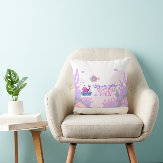 B3lly of th3 Whal3 Waiting Room throw pillow クッション (椅子)