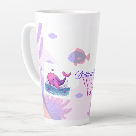 B3lly of the Whal3 latte mug カフェラテマグ (左アングル)